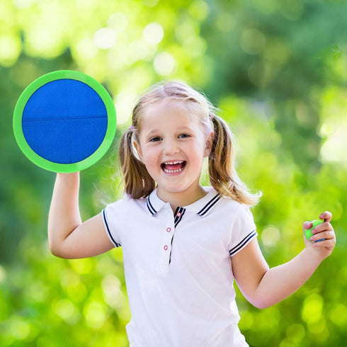 EVERICH TOY Beach Toys Outdoor Games for Kids Ages 3-10-Yard Lawn Games Ball Catch Games Paddle Toss-Upgraded Version Outside Games for Kids/Famil...