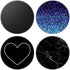 Multi-Function Cell Phone Stand, Blue Black Marble Heart Expanding Stand Grip for Smartphones and Tablets (4 Pack), PENGY-45...