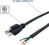 14 Gauge Replacement Power Cord?8Ft Cable 110V 115V 120V 300V Pigtail for Appliance, NEMA 5-15P Plug US SJT 14AWG (14/3), Pigtail Cord...