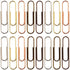 Rurili 50 Pieces 50 mm Metal Paper Clips for Office School and Personal Use (Bronze)...