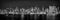 New York City 2022 Manhattan Midtown Skyline PHOTO PRINT UNFRAMED NIGHT Black & White BW NYC 11.75 inches x 36 inches Photographic Panorama Print ...
