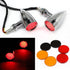 MISS MOLY Chrome Motorcycle LED Turn Signals RED Light Brake Running Tail Light Bullet...