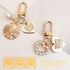 jojofuny Key Chain for Women Ladies 4 Pcs Pearl Shell Shape Key Ring Lovely Keychains for Girls Dree up Accessories...