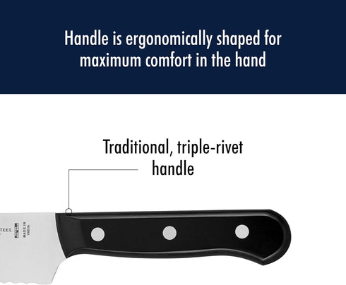 HENCKELS Solution Razor-Sharp Steak Knife Set of 4, German Engineered Informed by 100+ Years of Mastery, Black...