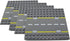 Feleph Road Baseplate for Bigger Size Building Blocks, 12 Studs for 7.5 Inches City Street Base Plate, Stackable Board for Larger Building Blocks ...