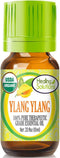 Healing Solutions 0.33 oz (10 ml) Ylang Ylang Essential Oil, Organic, Pure, Undiluted for Skin, Diffuser, & Aromatherapy...