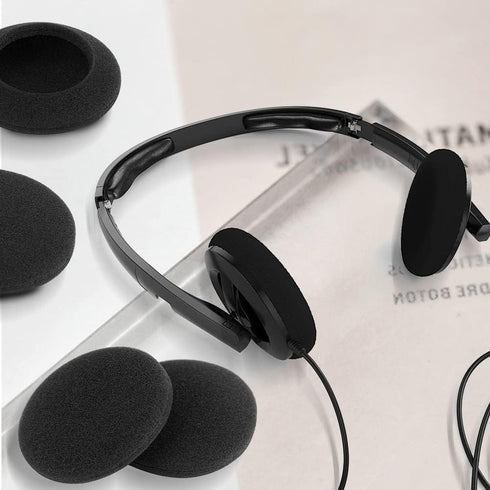 10 Pairs 60mm/2.4" Replacement Foam Ear Pud Earpads Sponge Cushion Covers for Logitech H600, H330, H340,Sony MDR-G45LP,Jensen JHH110 /FreeTalk 509...