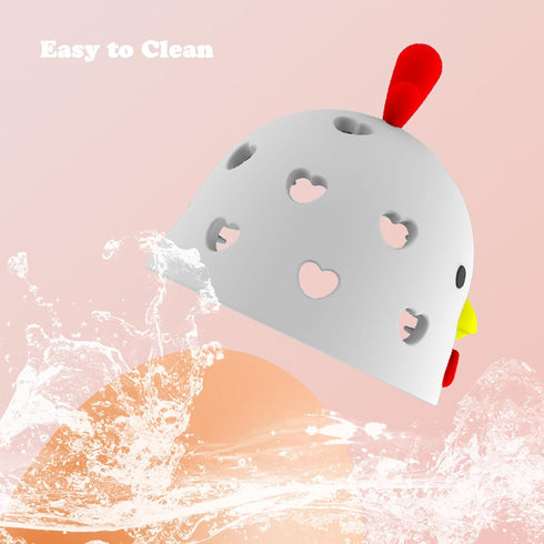 Egg Brush Cleaner, Silicone Egg Brush for Fresh Egg, Reusable Egg Cleaning Tools, Funny Shape Scrubbing Brush for Eggs...
