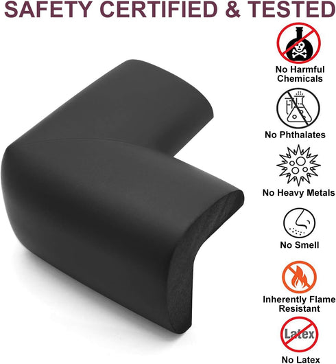 Baby Proofing Edge Corner Protector, 20.5 ft (18.1ft Edge + 8 Corners) Baby Proof Corner Guards,Thick Table Bumper Guard, 3M Pre-Taped Corners, So...