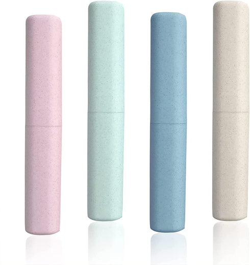 4 Packs Toothbrush Travel Case Portable Travel Toothbrush Holder Breathable Toothbrush Travel Containers for School Business Camping Travel Toothb...