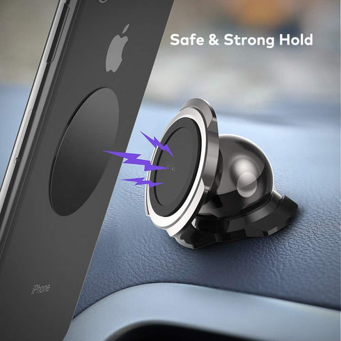 Mount Metal Plate?12Pack? for Magnetic Car Mount Phone Holder with Full Adhesive for Phone Magnet, Magnetic Mount, Car Mount Magnet-12X Round (Bla...