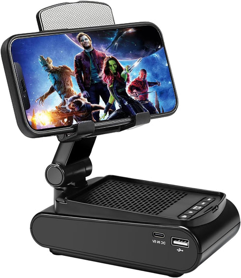 Gifts for Men,Cell Phone Stand with Wireless Bluetooth Speaker HD Surround Sound for Home and Outdoors with Bluetooth Speaker for Desk Compatible ...