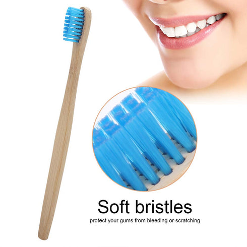 Toothbrush Soft Nylon 6 Colors Recyclable Toothbrushes for Person Oral Care(Blue)...