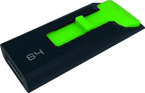 Emtec C450 Flash Drive, 64GB, Black & Green...