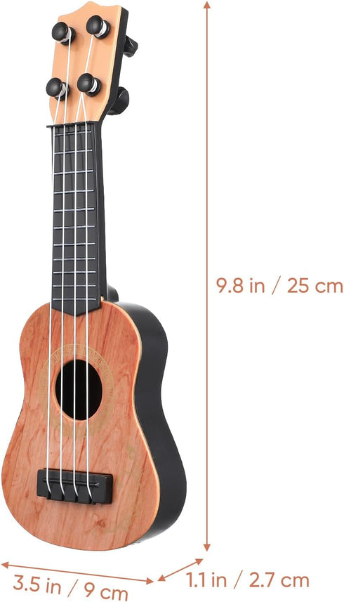 Kisangel 1pc Wooden Kids Ukulele Toy Toddler Guitar Classical Instrument Ukulele Musical Toy for Preschool Children ( Light Brown )...