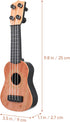 Kisangel 1pc Wooden Kids Ukulele Toy Toddler Guitar Classical Instrument Ukulele Musical Toy for Preschool Children ( Light Brown )...