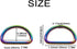 Metal D Rings D Buckles - 1 Inch Non Welded Clips Belt Buckles Hardware Bags Ring for Purse Clasp Accessories (Rainbow)...