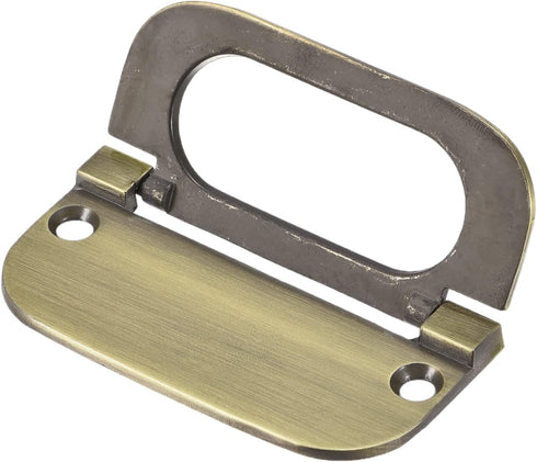 uxcell Finger Flush Pull Handle 74x34x5mm Rectangle for Drawer Door Bronze Tone...