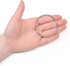 Coideal Metal Shower Curtain Rings - 20 Pack 2 Inch Large Silver Round Loop for Hanging Drapes, Easy Open and Close (50 mm)...