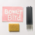 Bower Bird 5 Pcs Silicone Pen Glue Residue Eraser Set for Watercolor Leave Blank to Block | Art Ruling Pen for Clay Sculpting, Fondant Carving and...