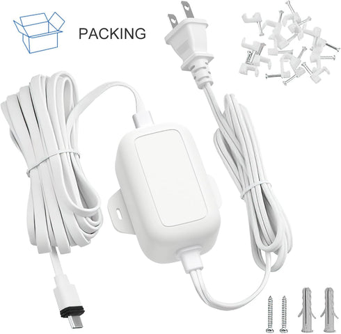 25ft/7.5m Power Cable Compatible with Blink Mini 2 and Blink Outdoor 4 (4th Generation), Weather Resistant Long Power Extension Cable for Home Sec...
