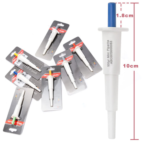 ONiLAB Mini Fixed Volume Pipette Manual Single Channel Pipettor, Laboratory Micro Pipette ?Micropipette Volume 100?l Blue...
