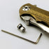 edcfans 3 Pack Thumb Stud Replacement for Buck 110 Knife with Hex Wrench (Black+Sliver+Brass)...