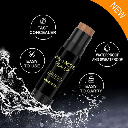Wig Lace Dyeing Stick,Wig Knots Healer with Brush Portable Sweat-proof Natural,Hide Wig Knots&Grids,Hair Color Stick for Lace Wigs,Frontal Part,Ha...