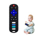 Silicone Baby Teething Toys for Babies 0-18 Months,Baby Silicone Chew Toys,Remote Control Shape Teething Toys,BPA Free(L-Black)...
