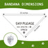 Shy Please Give Me Space Dog Bandana Funny Puppy Bandana Triangle Photo Prop Pet Scarf Accessories for Dog Lovers Gift...