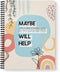 Softcover Swearing Helps 8.5" x 11" Snarky Spiral Notebook/Journal, 120 College Ruled Pages, Durable Gloss Laminated Cover, Black Wire-o Spiral. M...