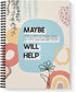 Softcover Swearing Helps 8.5" x 11" Snarky Spiral Notebook/Journal, 120 College Ruled Pages, Durable Gloss Laminated Cover, Black Wire-o Spiral. M...