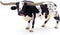 Gemini&Genius Farm Animal Toys, Longhorn Cow Action Figure, Hand Painted, 6 Inches Length, Realistic and Durable Farm Toys for Children Boys and G...