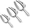P&P CHEF Canister Scoop Set of 3, Ice Candy Scoop, Stainless Steel Multipurpose Food Scooper for Buffet Jar Freezer, Mirror Finish & Dishwasher Sa...
