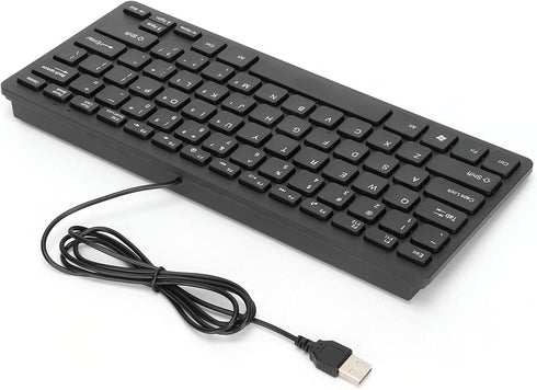 USB Wired Keyboard,78 Keys Mini Desktop Keyboard,Portable Ultra Thin Computer Keyboard,Low Noise Waterproof Mechanical Keyboard,Comfortable to Tou...