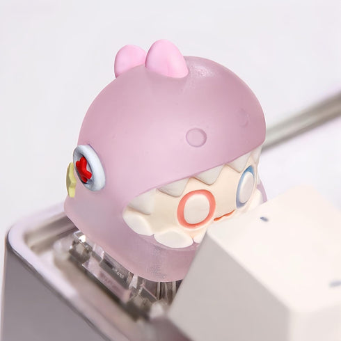 Artisan Keycaps - Adorable Keycaps: Puppet Dinosaur Series Shine Through Keycaps Resin Keycaps Custom Keycaps Escape Handmade Keycap for Mechanica...