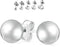 5 Pairs of Surgical Stainless Ball Stud Earrings 3,4,5,6, & 7mm...