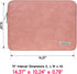 RAINYEAR 15 Inch Laptop Sleeve PU Suede Leather Case Protective Padded Cover Water Resistant Carrying Computer Bag Compatible with 15.4 MacBook Pr...