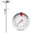Candy Thermometer with Pot Clip - Frying Oil Thermometers Deep Fryer Thermometer for Cooking Temp 8.8” Long Probe Upgrade, Stainless Steel Analog ...