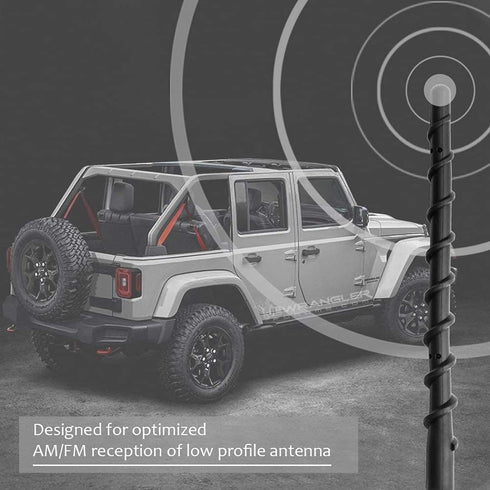 VOFONO Short Antenna for 2007-2025 Jeep Wrangler Gladiator JK JL JT JKU JLU Sahara Rubicon Sport 4xe Willys Mojave, 7 Inch Jeep Replacement Antenn...