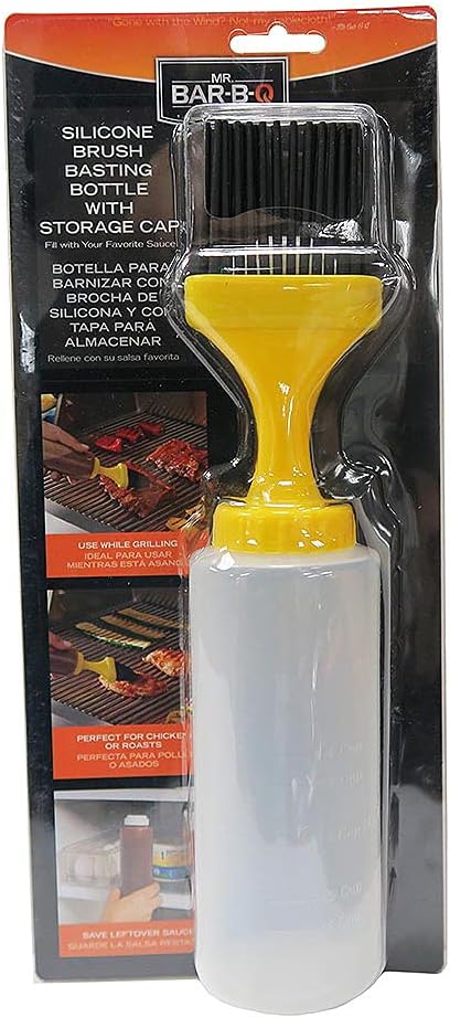 Mr. Bar-B-Q, Inc. 40030Y Silicone Basting Bottle with Cap...