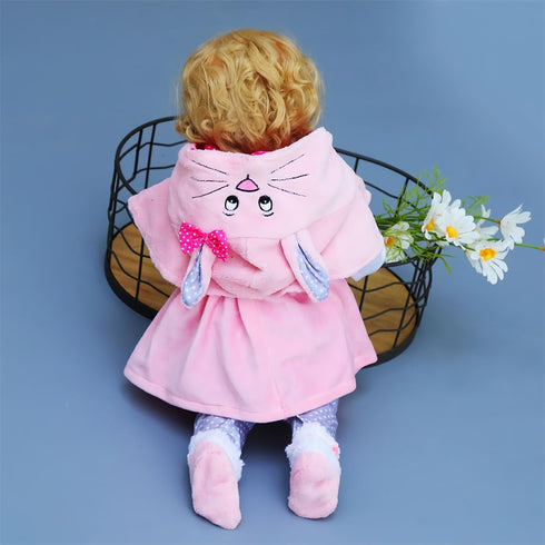 Reborn Baby Dolls Clothes Cute Rabbit Outfits Suitable for 19-24inch Newborn Reborn Baby Doll Girl Clothes Accessories 4 Pieces Set Baby Clothing ...
