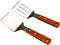 2 PCS Metal Spatula for Cast Iron Skillet, Stainless Steel Grill Spatula Slotted Spatula Turner Fish Spatula with Wood Handle, Flat Top Grill Spat...