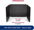 HIC Kitchen 3-Sided Splatter Guard, Non-Stick Carbon Steel, Heat Safe, Folds Flat For Storage...