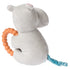 Mary Meyer Soft Baby Rattle with Soothing Teether Ring, 6-Inches, Jewel Hippo...