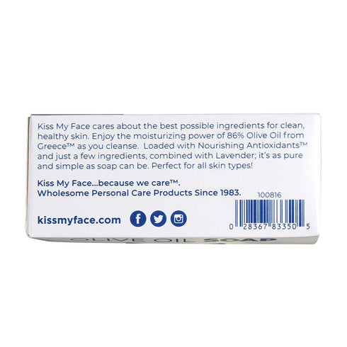 Kiss My Face Olive Oil & Lavender Bar Soap 8 oz...