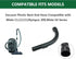 EZ SPARES Replacement for Vacuum Plastic Curved Handle Bent End Hose Wand For ML S2110 S501 S524,Replacement Part 5269091...