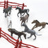 Animal Assorted Mini Plastic Figures Toy Set, Educational Party Cake Topper, Goody Bag Filler (8pcs horse)...