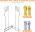 Kitchen Glove Holder,Stainless Steel Glove Rack,Kitchen Vertical Glove Support Multi-Purpose Glove Drain Rack,Collapsible Glove Drying Stand,Rubbe...