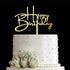 Happy Birthday Acrylic Cake Topper Decoration for Special Event (Mirror Gold)...